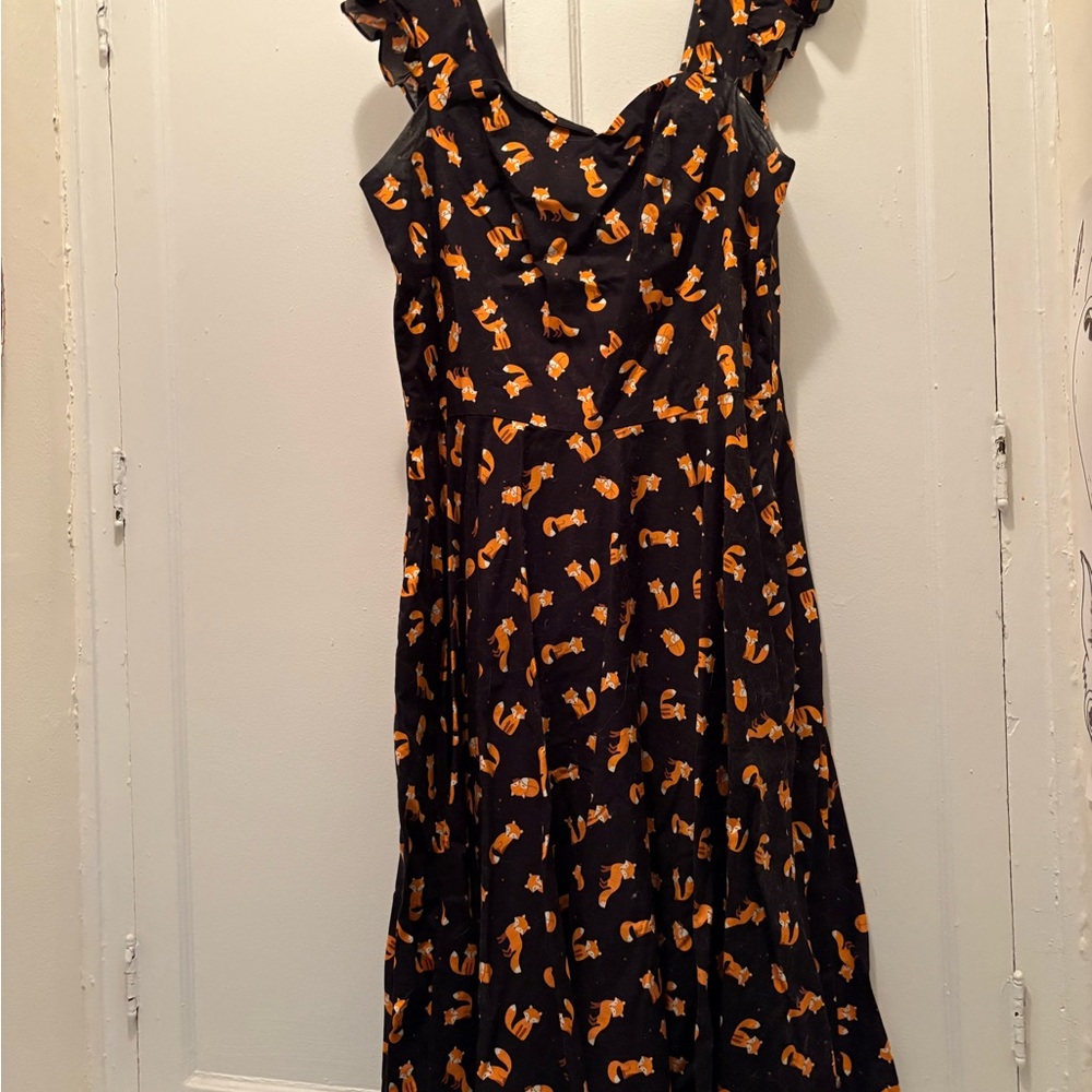 Unique Vintage/Magnolia Park Fox swing dress in XL